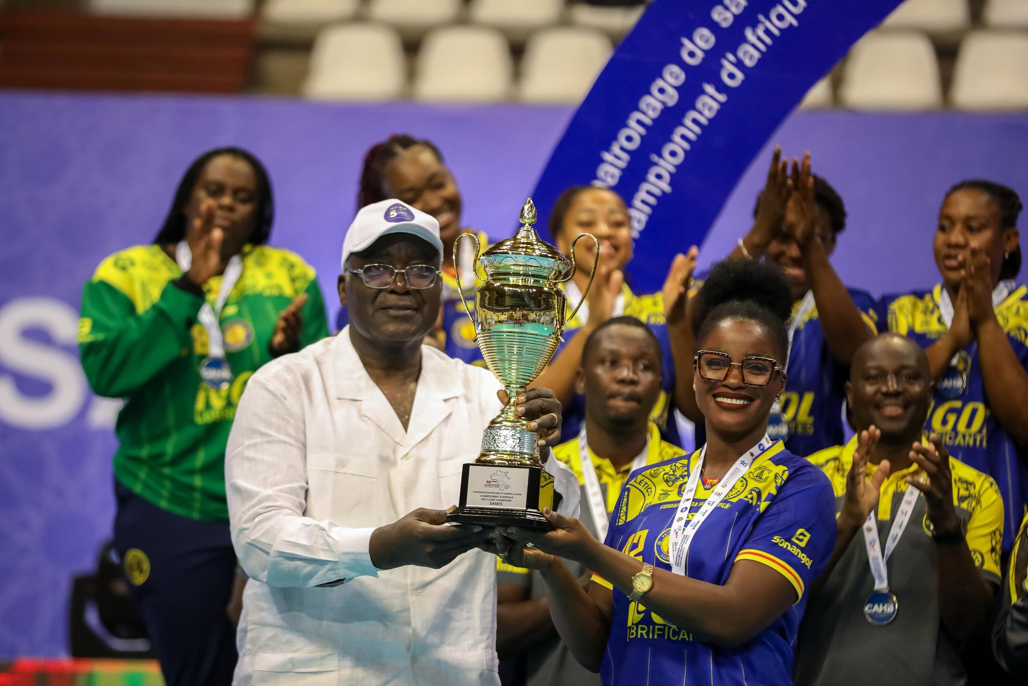 CAHB President Dr. Mansourou Adolphe Aremou Enjoys a Joyful Celebration at the 46th African Club Championship 2025